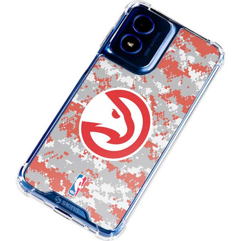 NBA Atlanta Hawks Digi Camo Moto G 5G (2024) Clear Case